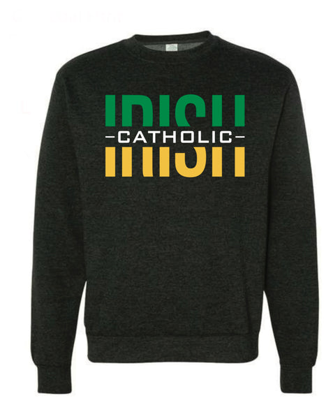 Unisex Split Irish Logo Crewneck Sweatshirt - Springfield Catholic