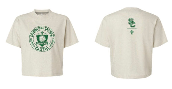 Volleyball Women's BOXY TEE- printed on front and back