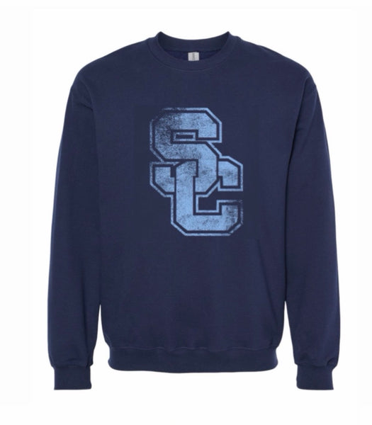 ***NEW*** Large Distressed SC crewneck
