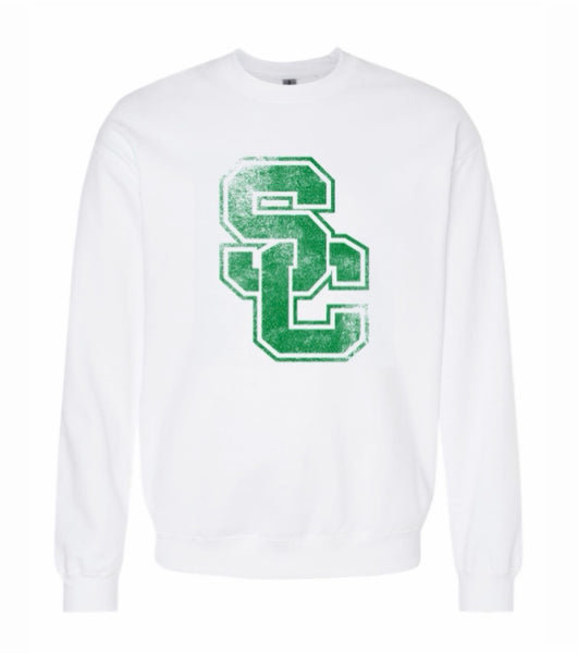 ***NEW*** Large Distressed SC crewneck