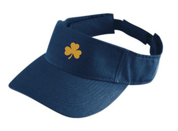 Visor with Gold Shamrock