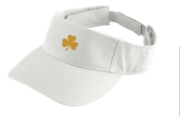 Visor with Gold Shamrock