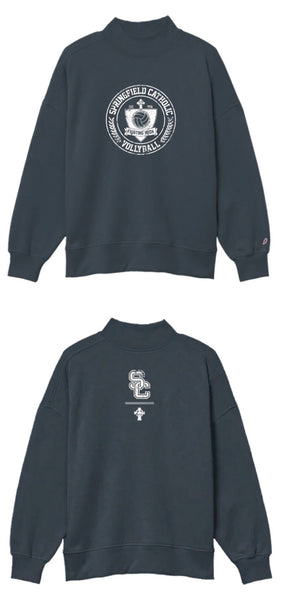Volleyball Mock Neck- Front and Back Design