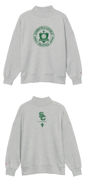 Volleyball Mock Neck- Front and Back Design