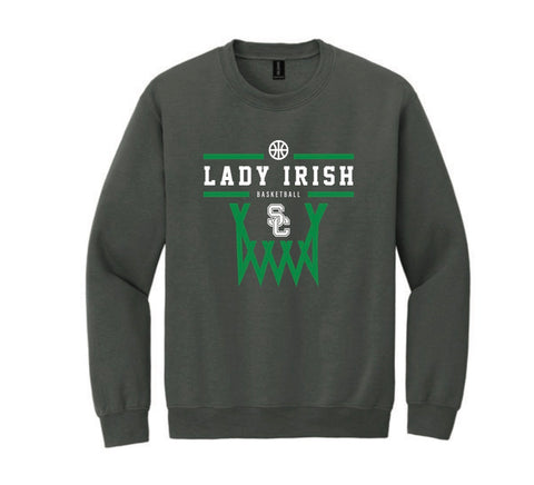 Lady Irish Basketball Crewneck in 3 Colors