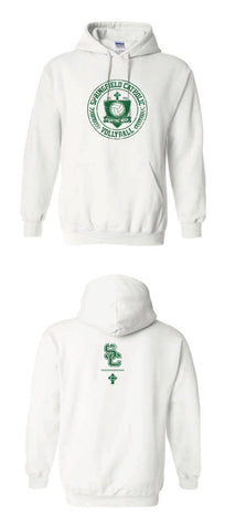 Volleyball Hoodie with Design on Front and Back