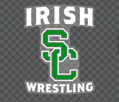 Wrestling car window decal