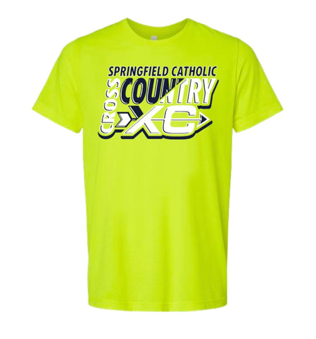 Cross Country Short Sleeve T-Shirt with Sponsors on the BACK