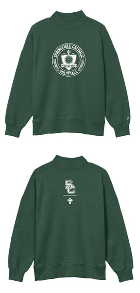 Volleyball Mock Neck- Front and Back Design