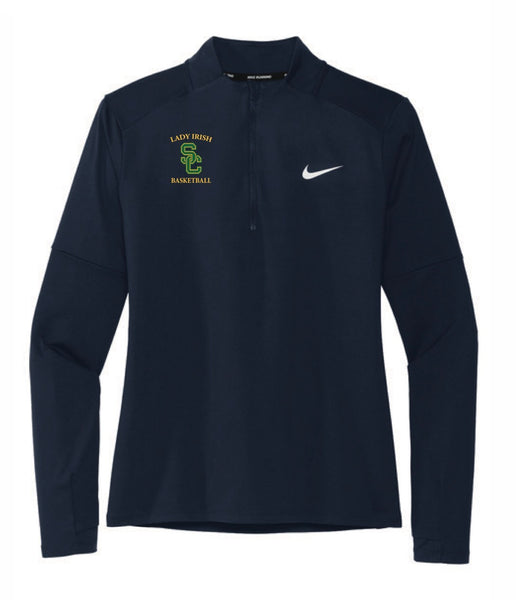 Lady Irish Basketball NIKE 1/4 Zip Ladies Fit