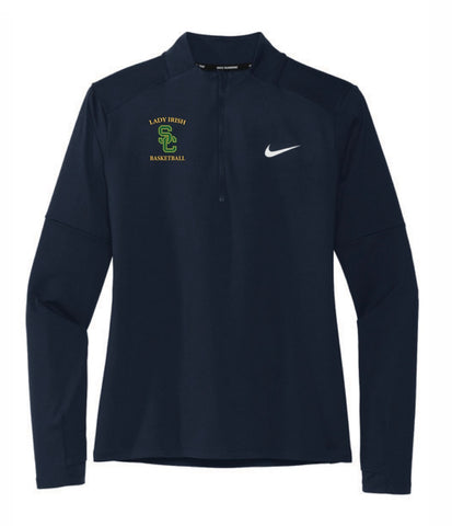 Lady Irish Basketball NIKE 1/4 Zip Ladies Fit