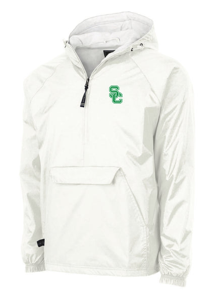 Unisex Charles River Classic Solid Pullover-Rain jacket in Navy, White or Forest