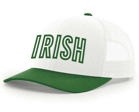 Irish 3D Puff Trucker Hat