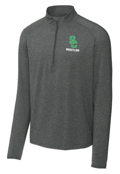 Men’s Wrestling 1/2 Zip Pullover with SC WRESTLING Embroidery