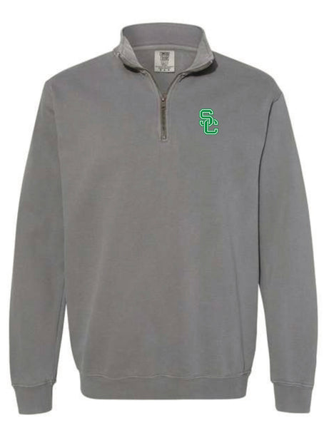 Comfort Colors 1/4 Zip Pullover with SC Embroidery