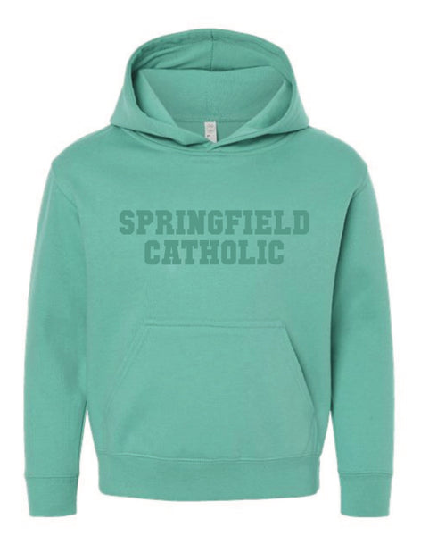 Youth Tone on Tone Hoodie in Saltwater & Navy