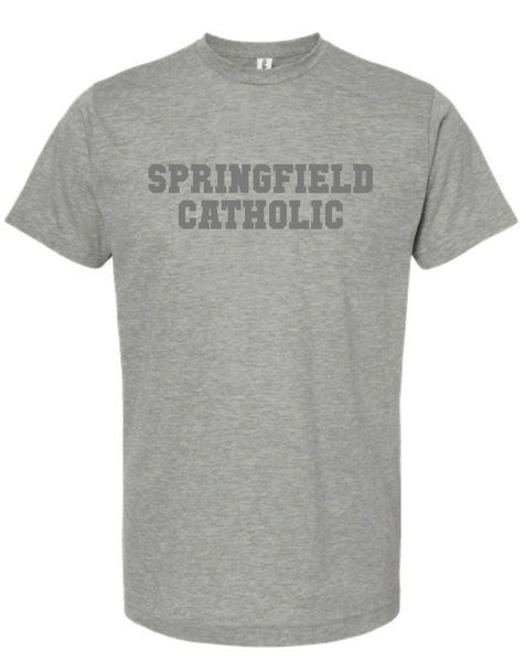 Tone On Tone T-Shirt in Kelly, White, Navy & Heather Grey