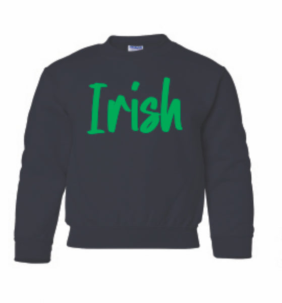 Youth Irish Puff Logo Crewneck