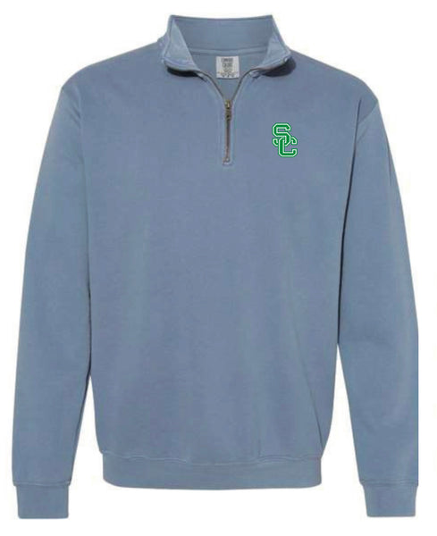 Comfort Colors 1/4 Zip Pullover with SC Embroidery