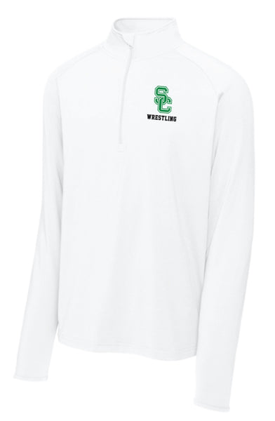 Men’s Wrestling 1/2 Zip Pullover with SC WRESTLING Embroidery