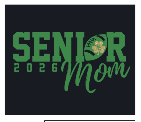 Football SENIOR MOM jersey with name/number on back
