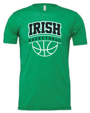 Middle School Basketball Short Sleeve T-Shirt in Navy & Kelly