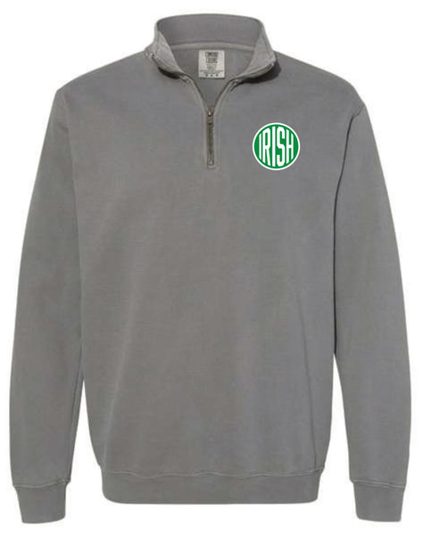Irish Left Chest Logo Quarter Zip Sweatshirt
