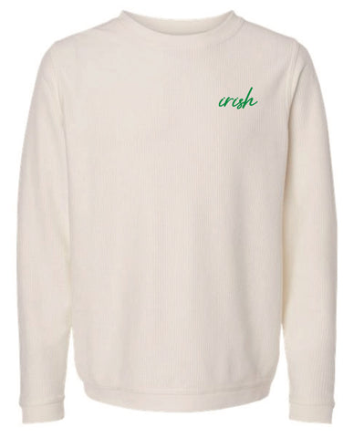 Corduroy Pullover in Navy & Natural