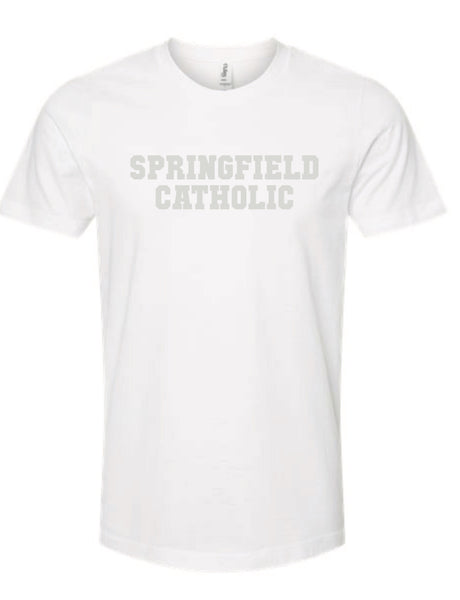 Tone On Tone T-Shirt in Kelly, White, Navy & Heather Grey