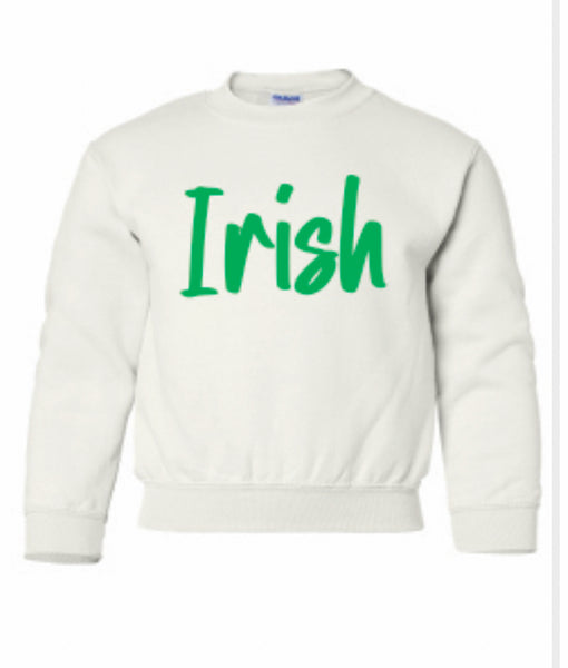 Youth Irish Puff Logo Crewneck