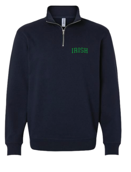 **NEW** IRISH Quarter Zip Pullover