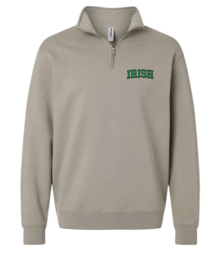 **NEW** IRISH Quarter Zip Pullover