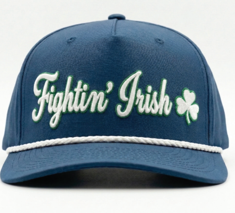 **NEW** 3D Puff Embroidery Fightin' Irish Hat