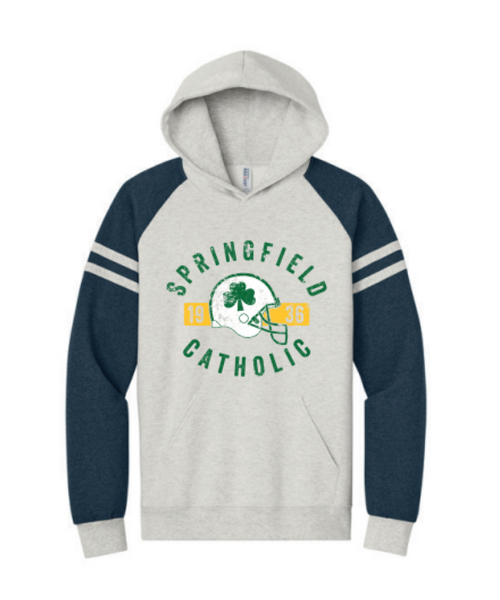 Football Varsity Colorblock Hooded Sweatshirt