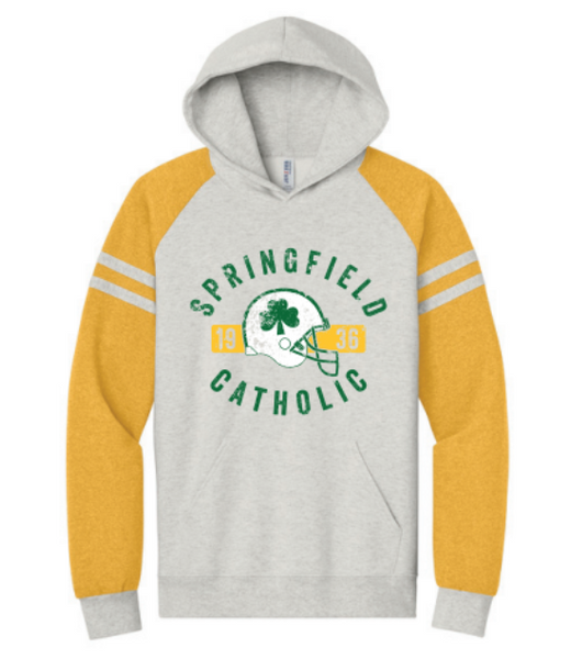 Football Varsity Colorblock Hooded Sweatshirt