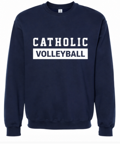Catholic Volleyball Soft Crewneck: Optional