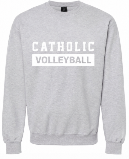 Catholic Volleyball Soft Crewneck: Optional