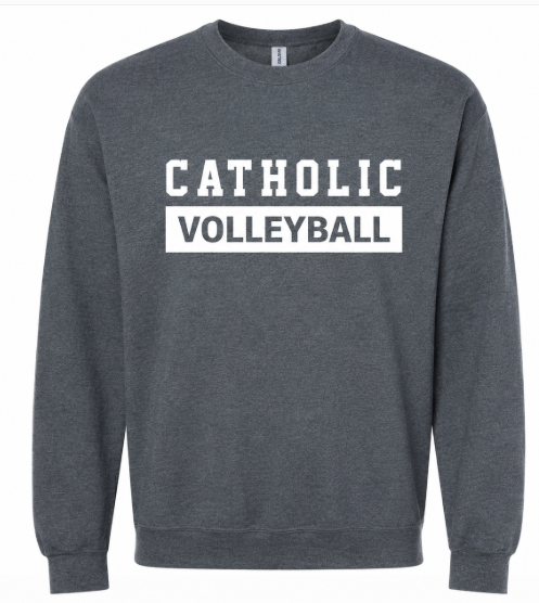 Catholic Volleyball Soft Crewneck: Optional
