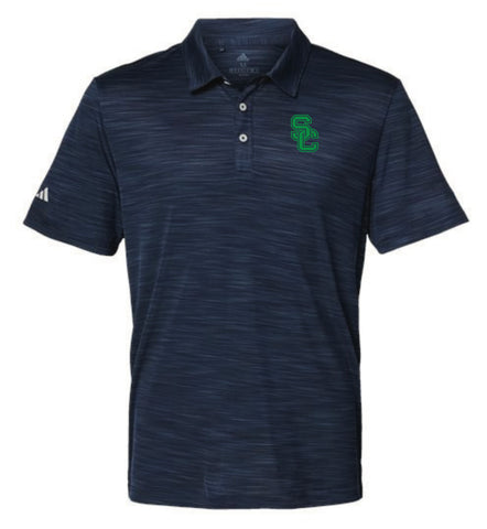 Adidas Melange Polo in Navy