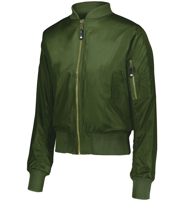 Green bomber jacket ladies store
