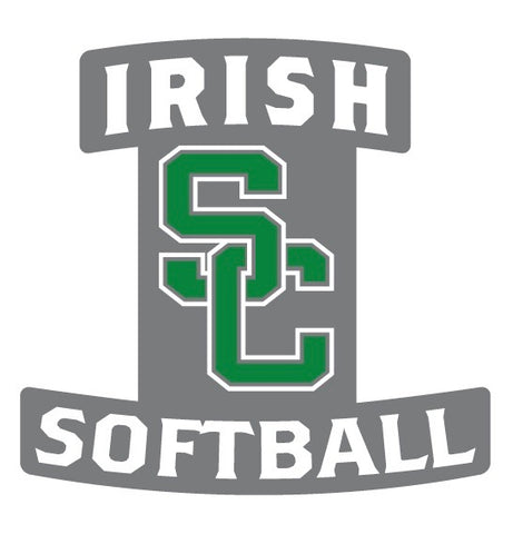 Softball car window decal