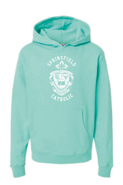Youth Distressed Crest Hoodie
