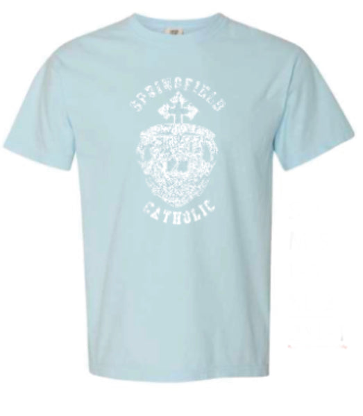 SC Distressed Crest Comfort Colors Heavy Weight Short Sleeve TShirt