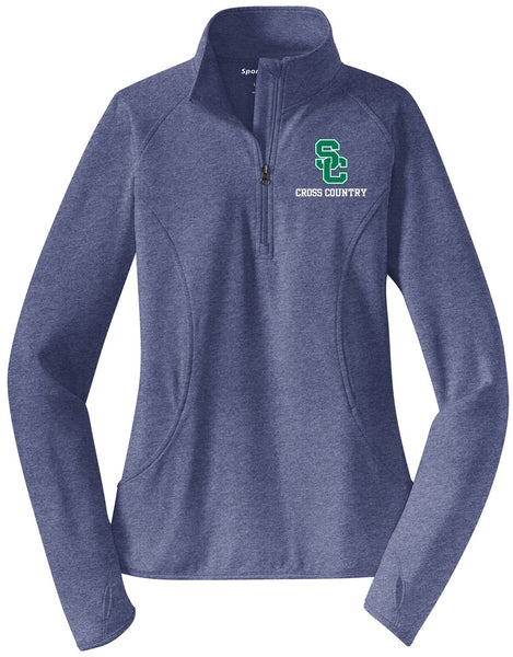 Cross Country LADIES 1/2 Zip Jacket with SC CROSS COUNTRY Embroidery