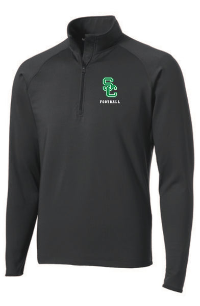 Football MEN’s Fit 1/2 zip jacket with SC FOOTBALL Embroidery