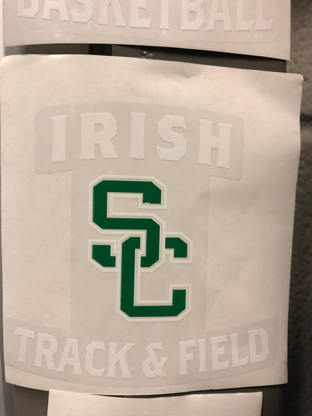 Track and Field car decal