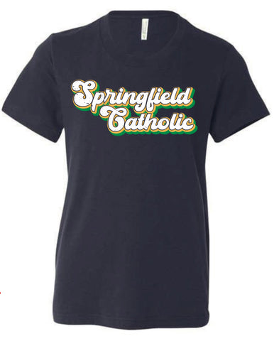 Youth Springfield Catholic Retro Design T-Shirt