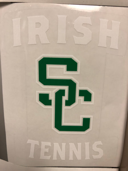 Car Window Decal Irish Tennis