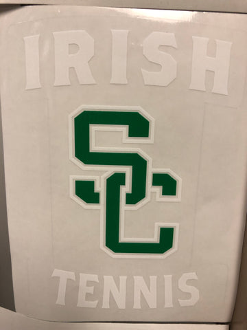 Car Window Decal Irish Tennis