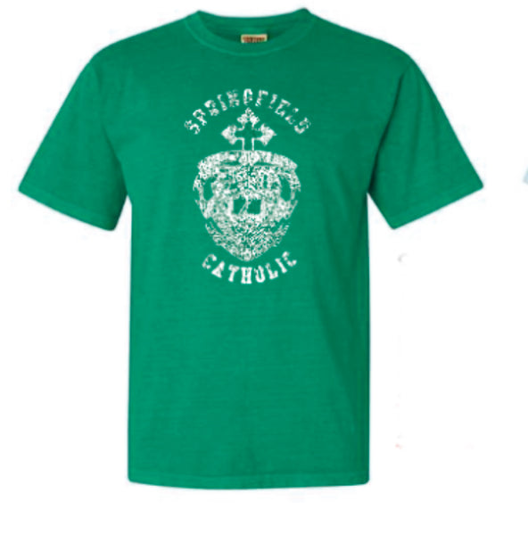 SC Distressed Crest Comfort Colors Heavy Weight Short Sleeve TShirt